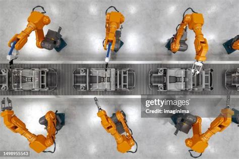 Industrial Robots Building Cars 的图像结果