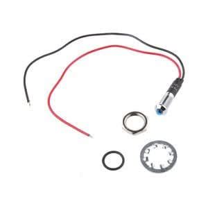 12V 8mm Hole LED Dash Panel Indicator Warning Light Lamp Car Boat Blue ...
