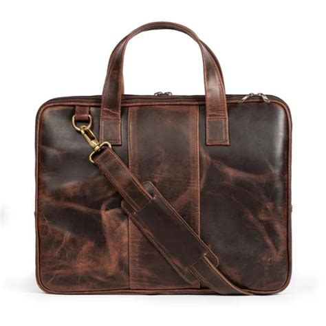 Harbor Laptop Briefcase, Brown — MaheTri