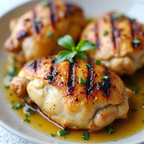 Lemon and Herb Marinated Grilled Chicken Thighs Recipe