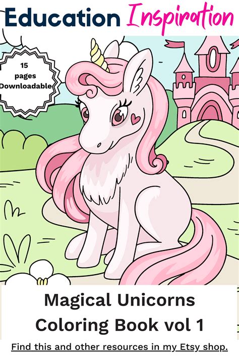 Unicorn coloring pages unicorn coloring printable unicorn coloring book ...