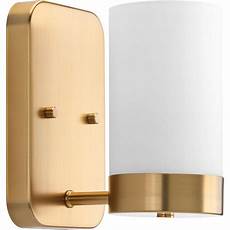 Brushed Bronze Bathroom Lighting by Progress Lighting Elevate Collection 1 Light Brushed Brushed Bronze Bathroom Lighting