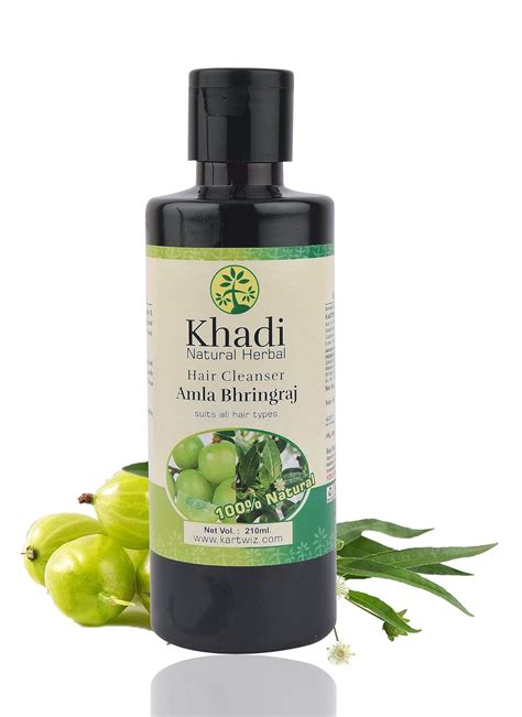 Buy Khadi Natural Herbs Khadi Amla & Bhringraj Shampoo 210ml Online at ...