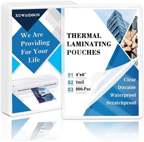 Amazon.com : 100Pcs 3x5 Index Card Laminating Pouches File Card ...