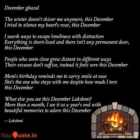 December ghazal The wint... | Quotes & Writings by Latha Lakshmi ...