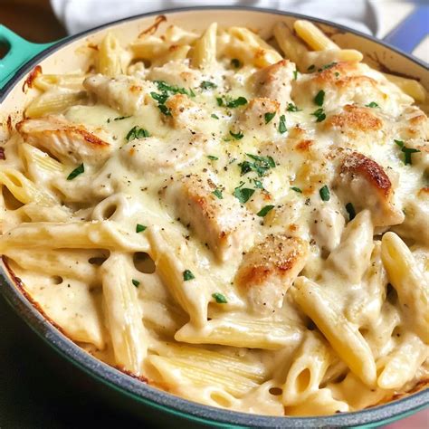 Chicken Alfredo Bake with Pasta - Recipes by Clare