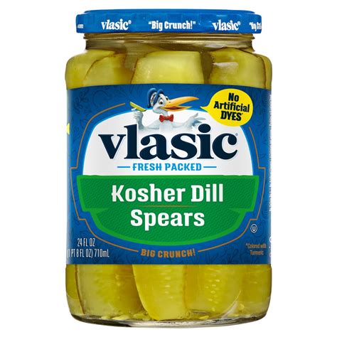 2 Pack - Vlasic Pickle Spears Kosher Dill 24 oz Package May Vary ...