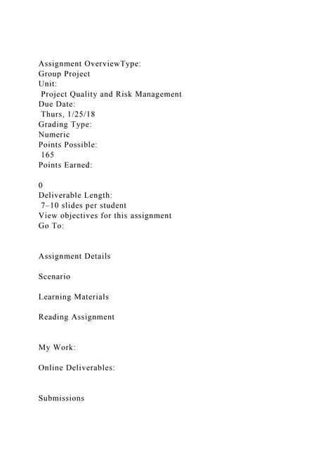 Image result for Assignment Overview