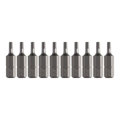 Vessel Insert Bit 1/4" Hex, H2.5x25.4H, PK10 B33H25254H | Zoro