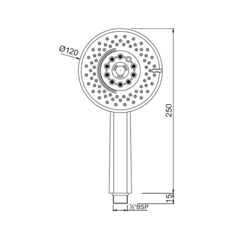 Jaquar Multi Flow Hand Showers HSH-CHR-1731 - Chrome on Decure.in