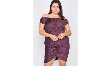 Plus Size Ruched Draw String ... | Groupon Goods