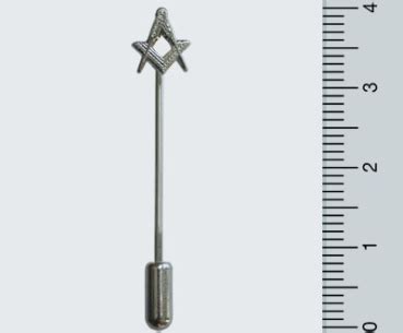 Epingle "Equerre & Compas", argenté - e-boutique pour Franc Maçons