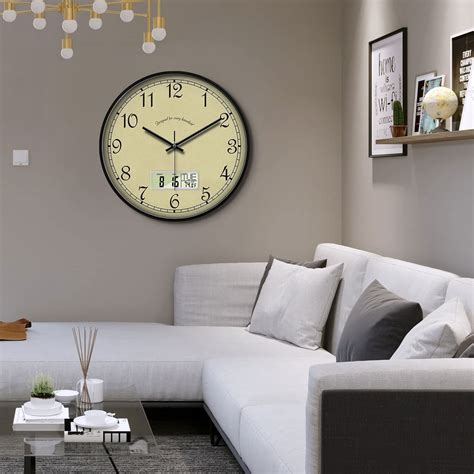 Buy Extra Large Retro Classic Analog Wall Clock Silent Battery Operated ...