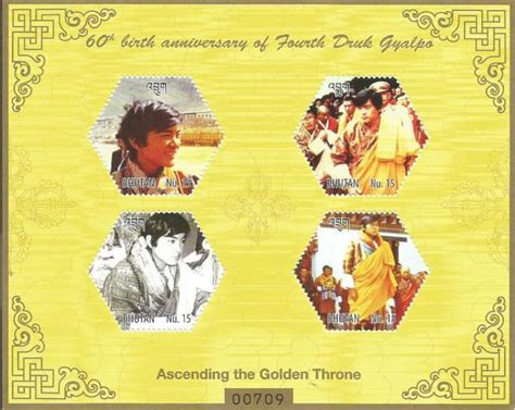 Miniature Sheets on Fourth Druk Gyalpo – Bhutan 2015. – Stamp Digest