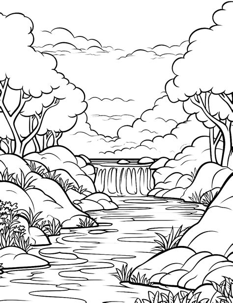 Nature Coloring Pages 的图像结果