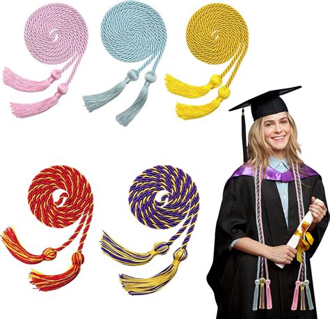 Amazon.com: 5 Pcs Graduation Honor Ropes Cords Yarn Honor Cords with ...