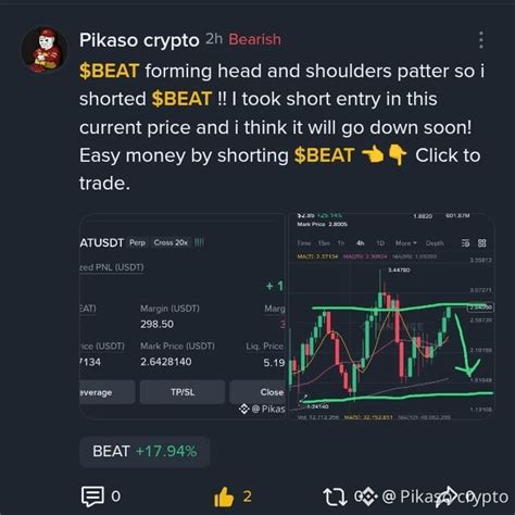 🔴Bearish🔴 I don't think $BEAT will break the current head | Pikaso ...