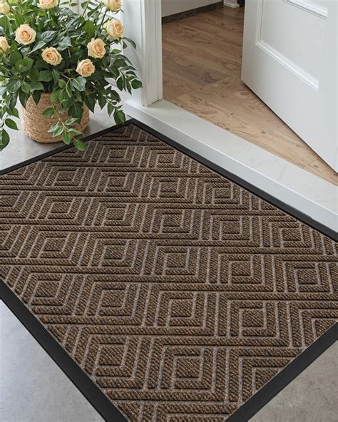 Amazon.com : DEXI Front Door Mat Outside Entrance, Heavy Duty Rubber ...