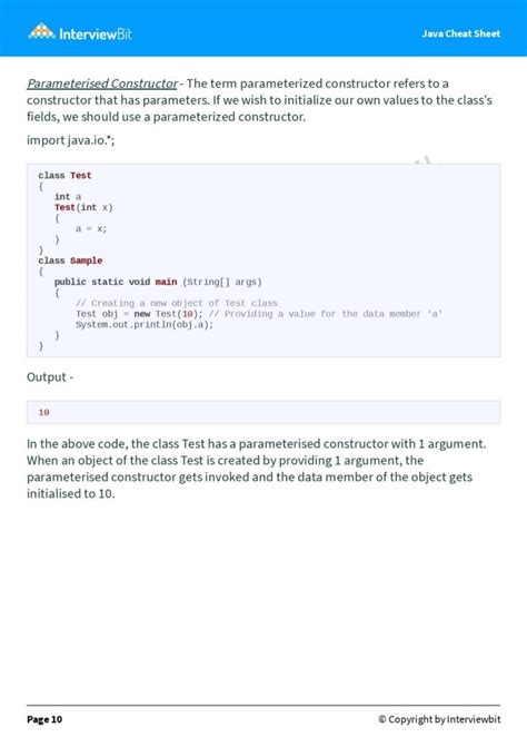 Image result for Java Cheat Sheet Interviewbit