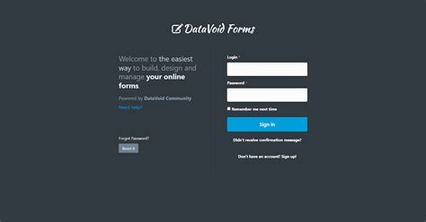 DataVoid Forms