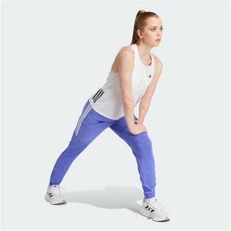 adidas Own the Run 3-Stripes Pants - Blue | adidas KE