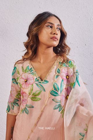 Barkha Blush Organza Silk Kurta Set – The Haelli