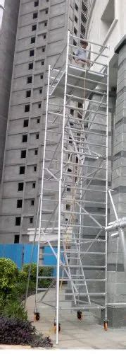 Aluminium Scaffolding - 2.20 Meter Single Width Crystal Scaffolding ...