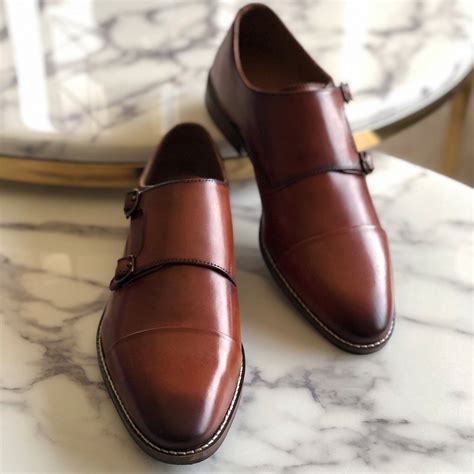 Pelle Santino - Double Monk Straps Cap toe - Brown – The Dapper Man