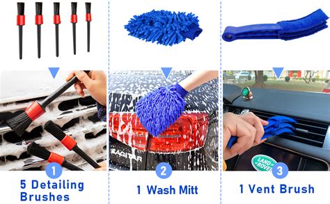 CARTSHOPPER 15 PCS Car Detailing Brush Set, Exterior Interior Car ...