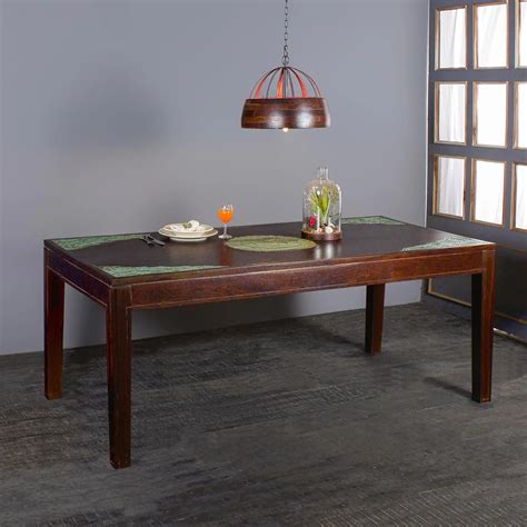 Raidon Solid Wood Six Seater Dining Table -Dining Tables set - Fabuliv
