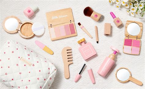 Buy WUDLY® Wooden Makeup Toy Set for Girls | Pretend Play Beauty Kit ...