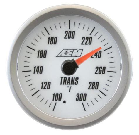 AEM 30-5136W White Face Analog Trans Temperature SAE Gauge : Amazon.in ...