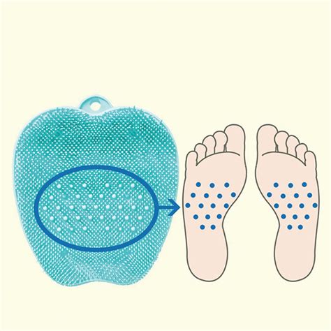 Buy Shower Foot Scrubber Foot Cleaner and Massager, SPA Tired Achy Feet ...