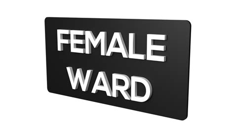 Female Ward sign | Female Ward Signage | Female Ward sign board