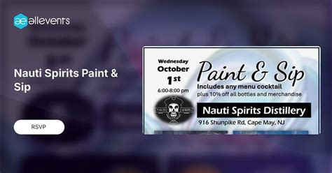 Nauti Spirits Paint & Sip, Nauti Spirits Distillery, Cape May, 1 ...