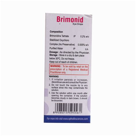 Brimonid Eye Drops 5ml Price, Uses, Side Effects, Composition - Apollo ...