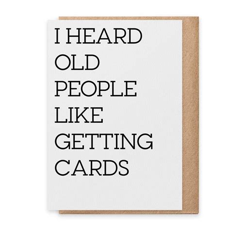Old People - Greeting Card in 2025 | Birthday verses for cards ...
