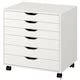 ALEX drawer unit on castors, white, 67x66 cm (263/8x26") - IKEA