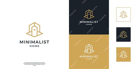Residential Real Estate Minimalist Minimalist Vector Art