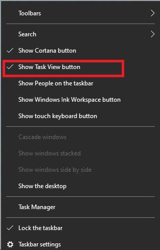 Task View Shortcut 的图像结果