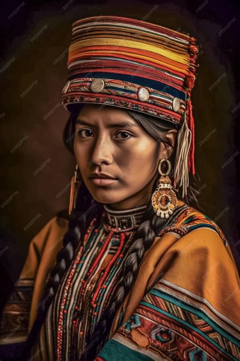 Premium AI Image | Woman of the Inca empire with traditional clothes