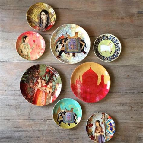 Mughal Cow Ceramic Decorative Wall Plate – Mora Taara