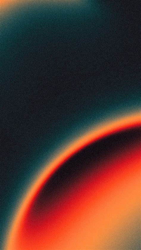 Orange and Green Circular Pattern Phone Wallpaper