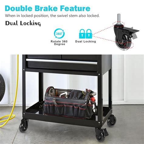 Buy Hirate 3 Industrial Castors,1/2-13 x 1.5 Threaded Stem Swivel Dual ...