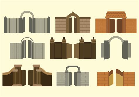 Image result for How to Draw Open Gate