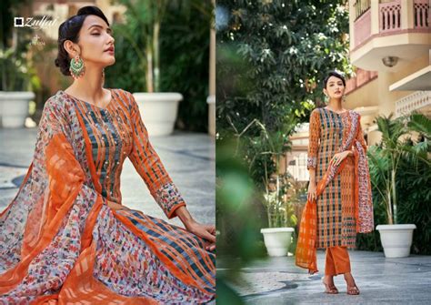 Zulfat Adaa Exclusive Cotton Designer Dress Material Collection