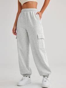 Q-Rious Solid Women Grey Track Pants - Buy Q-Rious Solid Women Grey ...