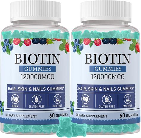 Amazon.com: Biotin Gummies for Hair Growth-Max Strength Biotin 20000mcg ...