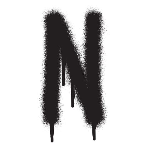 Letter N In Graffiti