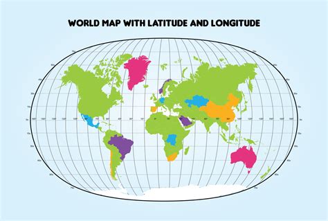 Latitude And Longitude World Map